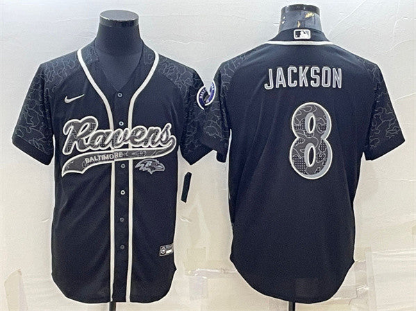 Lamar Jackson Baltimore Ravens black jersey