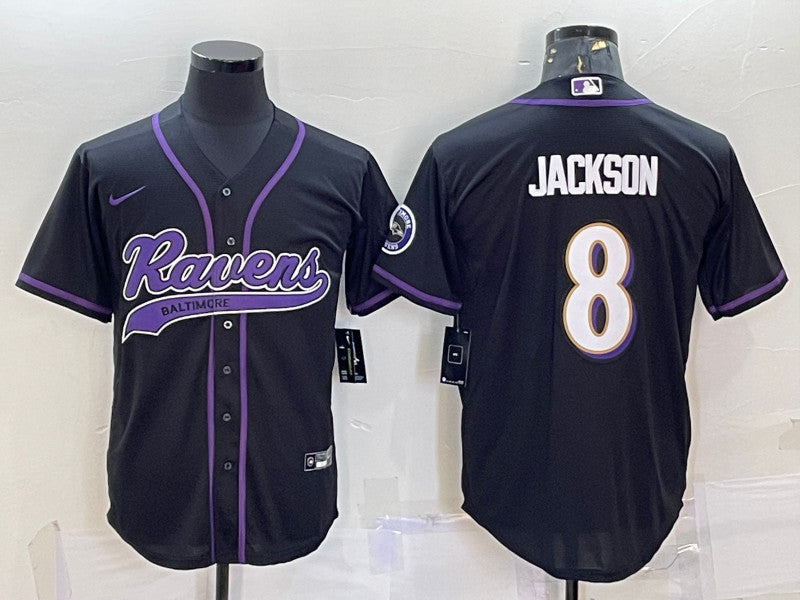 Lamar Jackson Baltimore Ravens black jersey