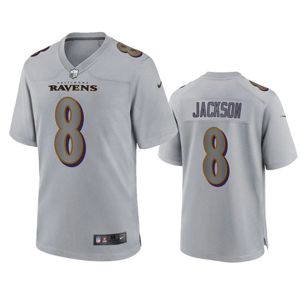 Lamar Jackson Baltimore Ravens gray Game jersey