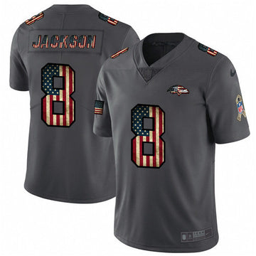 Lamar Jackson Baltimore Ravens grey Salute To Service jersey