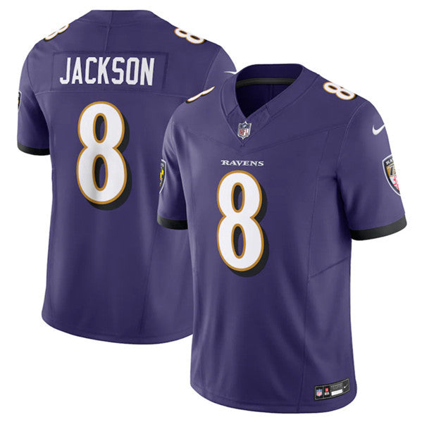 Lamar Jackson Baltimore Ravens purple jersey