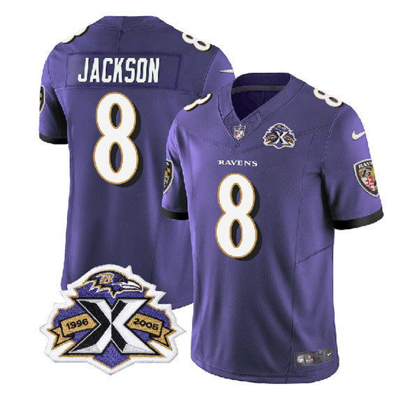 Lamar Jackson Baltimore Ravens purple Vapor jersey