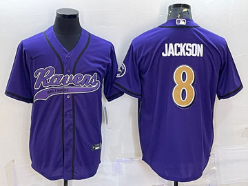 Lamar Jackson Baltimore Ravens purple jersey