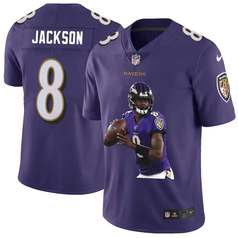 Lamar Jackson Baltimore Ravens purple Vapor jersey