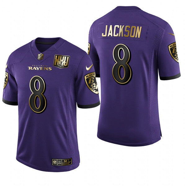Lamar Jackson Baltimore Ravens purple jersey
