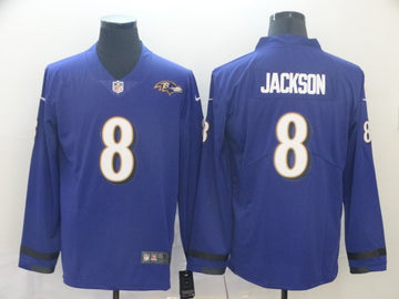 Lamar Jackson Baltimore Ravens purple jersey