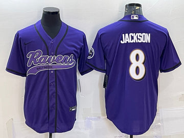Lamar Jackson Baltimore Ravens purple jersey