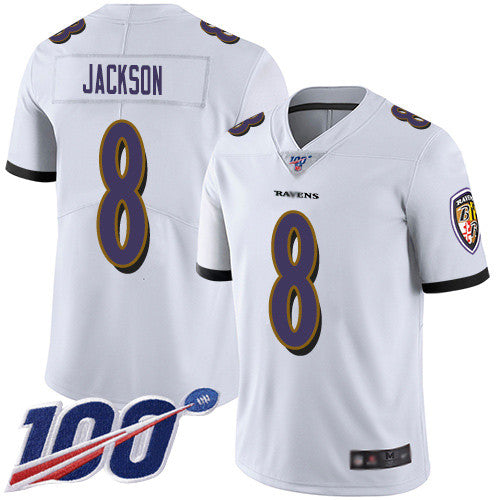 Lamar Jackson Baltimore Ravens white Vapor jersey