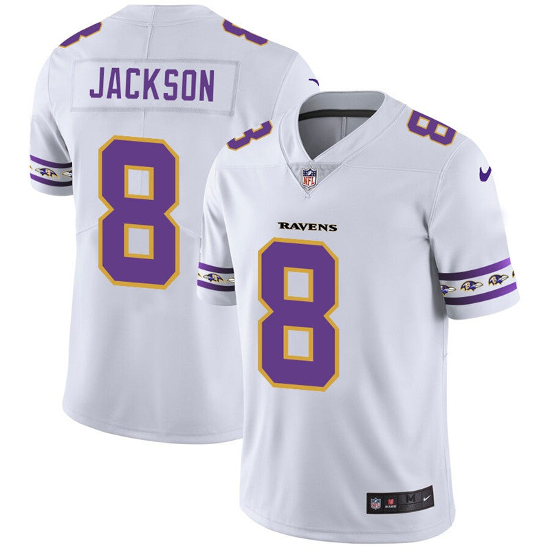 Lamar Jackson Baltimore Ravens white jersey