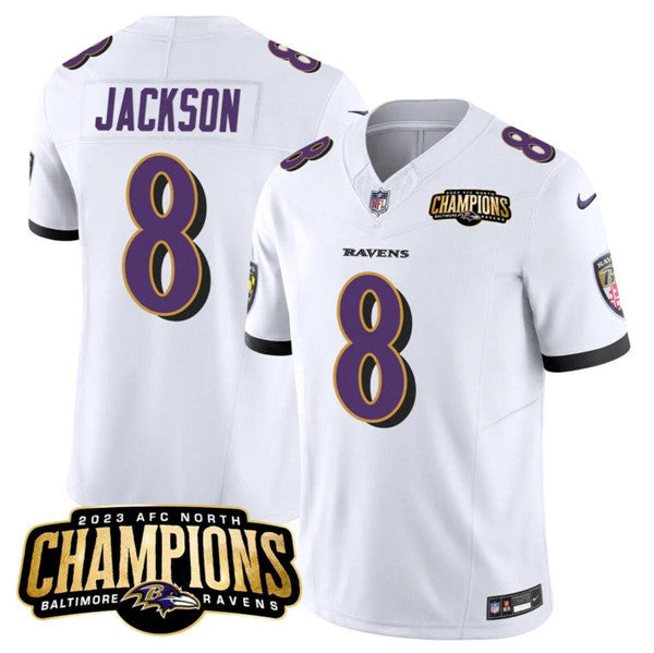 Lamar Jackson Baltimore Ravens white Vapor jersey