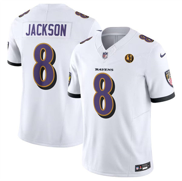 Lamar Jackson Baltimore Ravens white Vapor jersey