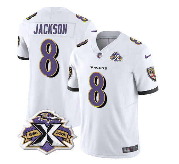 Lamar Jackson Baltimore Ravens white Vapor jersey