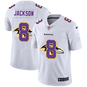 Lamar Jackson Baltimore Ravens white jersey