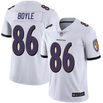 Nick Boyle Baltimore Ravens white Vapor jersey