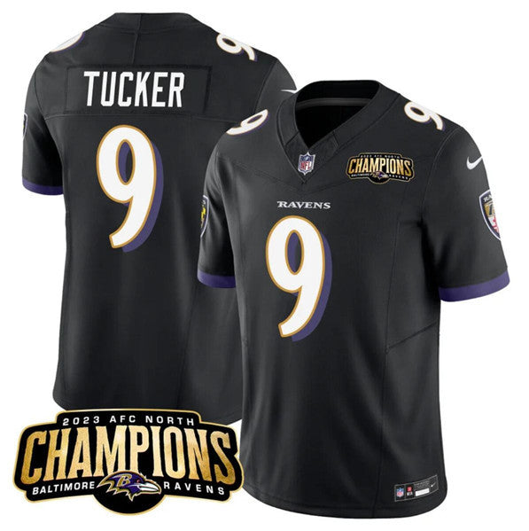 Justin Tucker Baltimore Ravens black Vapor jersey