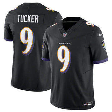 Justin Tucker Baltimore Ravens black jersey