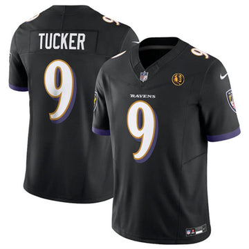 Justin Tucker Baltimore Ravens black Vapor jersey