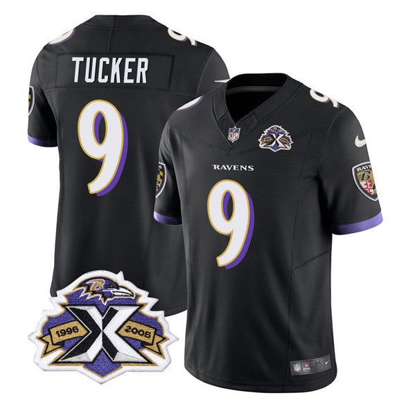 Justin Tucker Baltimore Ravens black Vapor jersey