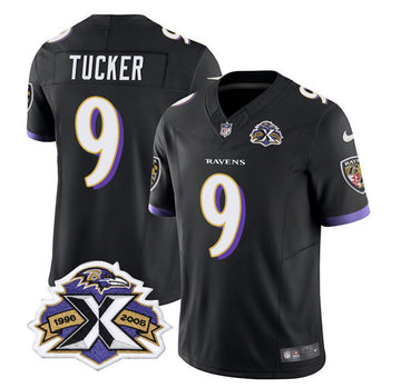 Justin Tucker Baltimore Ravens black Vapor jersey