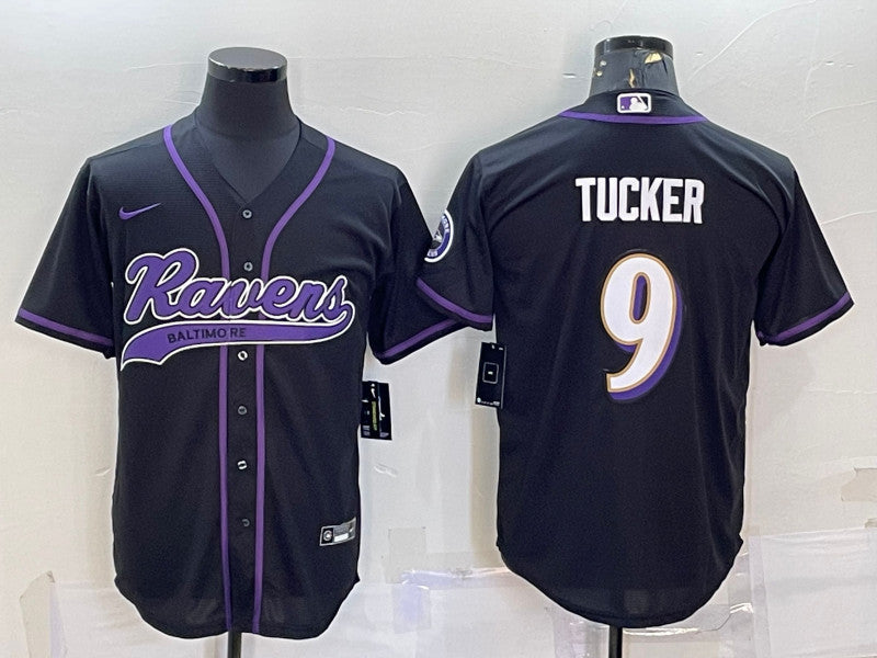 Justin Tucker Baltimore Ravens black jersey