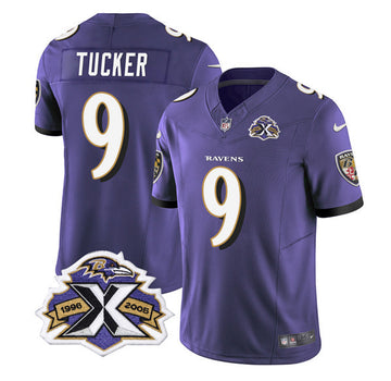 Justin Tucker Baltimore Ravens purple Vapor jersey