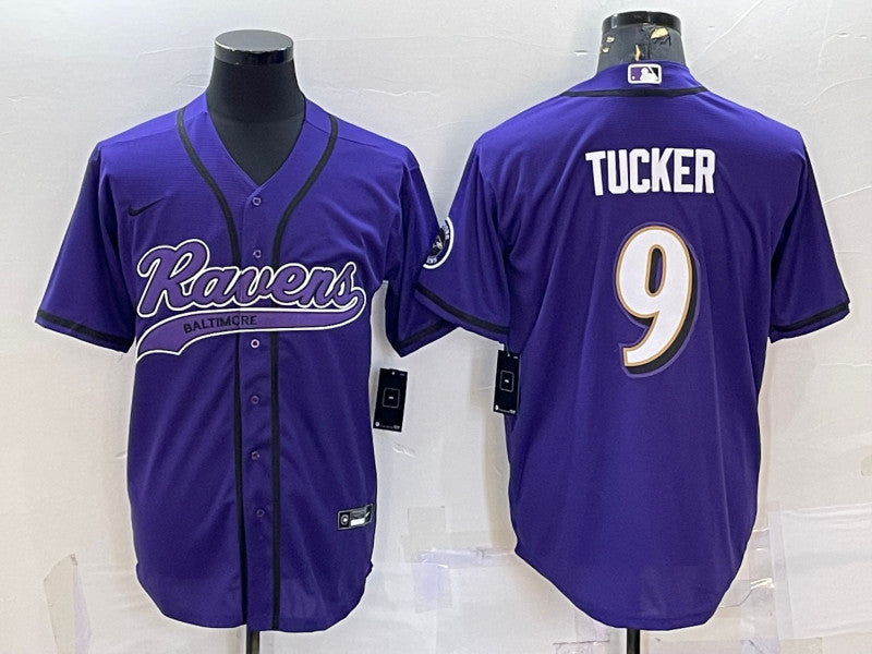 Justin Tucker Baltimore Ravens purple jersey