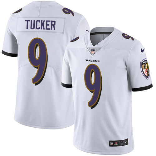 Justin Tucker Baltimore Ravens white Vapor jersey