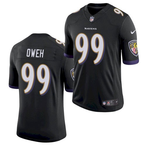 Odafe Oweh Baltimore Ravens black Limited jersey