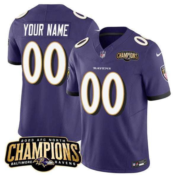 Custom Baltimore Ravens purple Vapor jersey