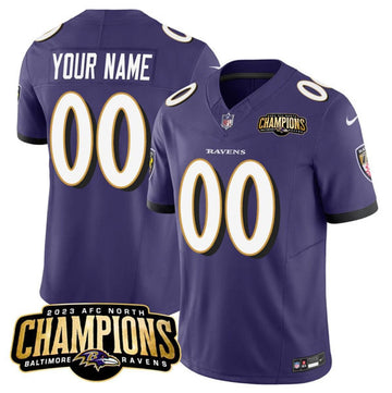 Custom Baltimore Ravens purple Vapor jersey