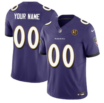 Custom Baltimore Ravens purple Vapor jersey