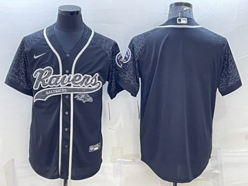 Custom Baltimore Ravens black jersey