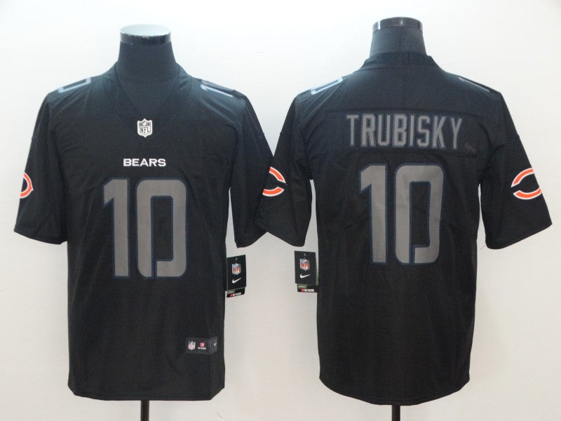Mitchell Trubisky Chicago Bears black Limited jersey
