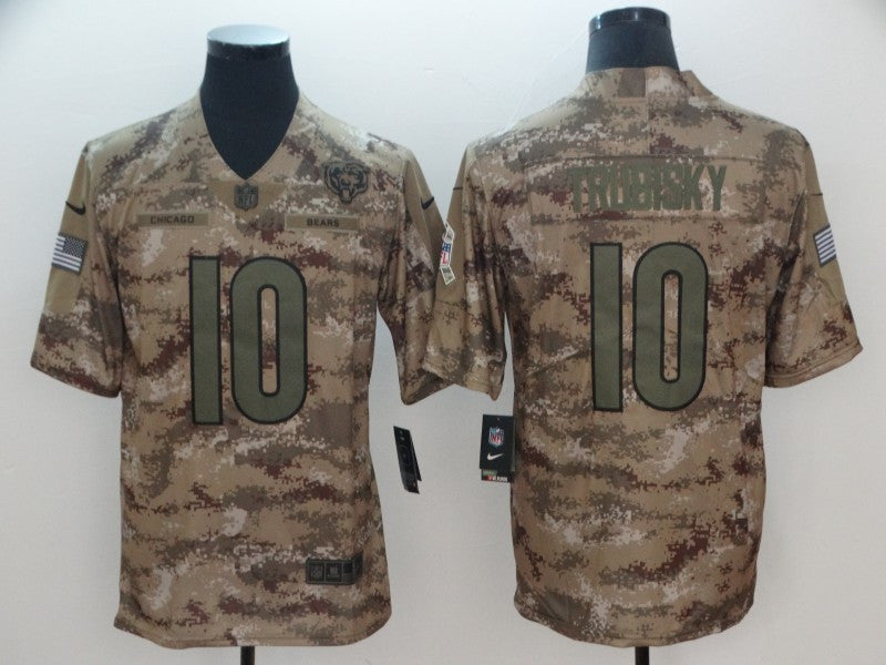 Mitchell Trubisky Chicago Bears camo Salute To Service jersey