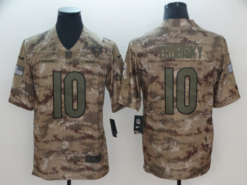 Mitchell Trubisky Chicago Bears camo Salute To Service jersey