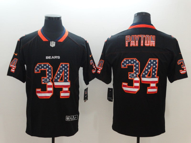 Walter Payton Chicago Bears black Color Rush jersey