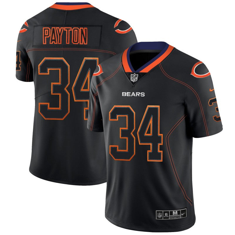 Walter Payton Chicago Bears black Color Rush jersey