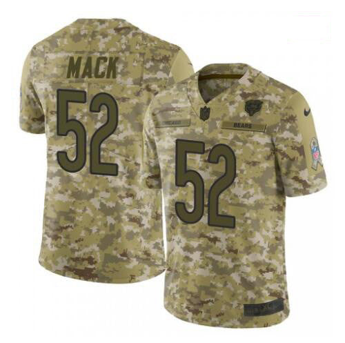 Khalil Mack Chicago Bears camo Salute To Service jersey