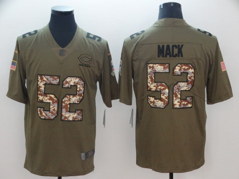 Khalil Mack Chicago Bears green Salute To Service jersey