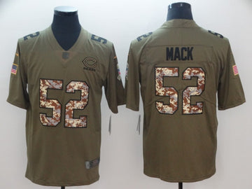 Khalil Mack Chicago Bears green Salute To Service jersey
