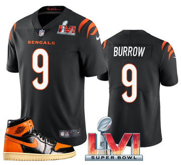 Joe Burrow Cincinnati Bengals black jersey