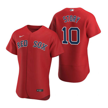 Trevor Story Boston Red Sox red jersey