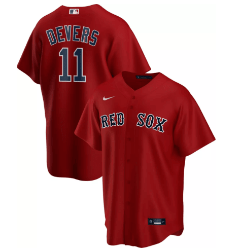 Rafael Devers Boston Red Sox red jersey