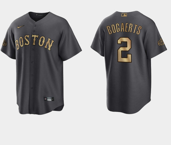 Xander Bogaerts Boston Red Sox charcoal All-Star jersey