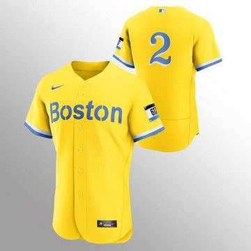 Xander Bogaerts Boston Red Sox gold City Connect jersey
