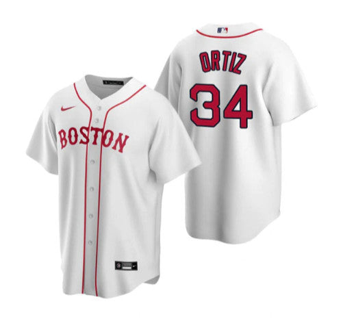 David Ortiz Boston Red Sox white jersey
