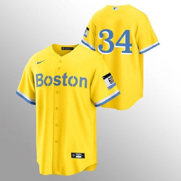 David Ortizi Boston Red Sox gold City Connect jersey