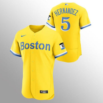 Enrique Hernandez Boston Red Sox gold City Connect jersey