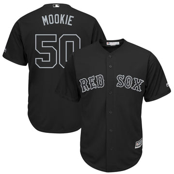 Mookie Betts Mookie Majestic Boston Red Sox black jersey