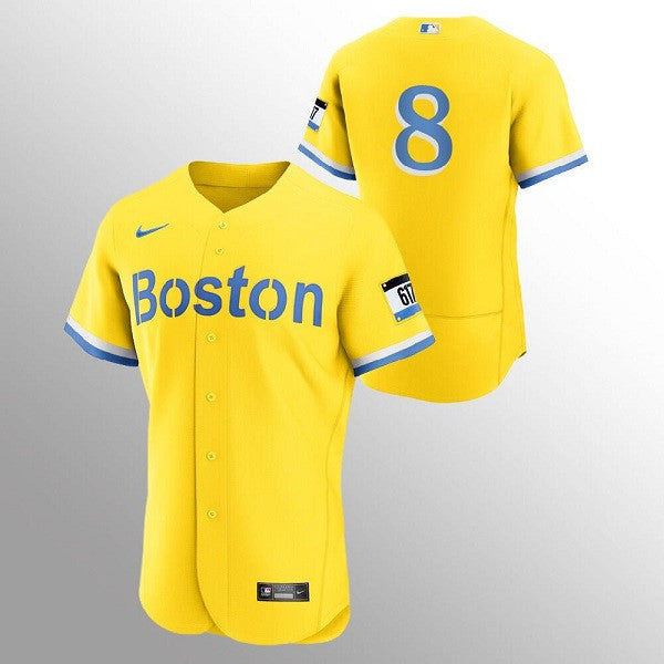 Carl Yastrzemski Boston Red Sox gold City Connect jersey